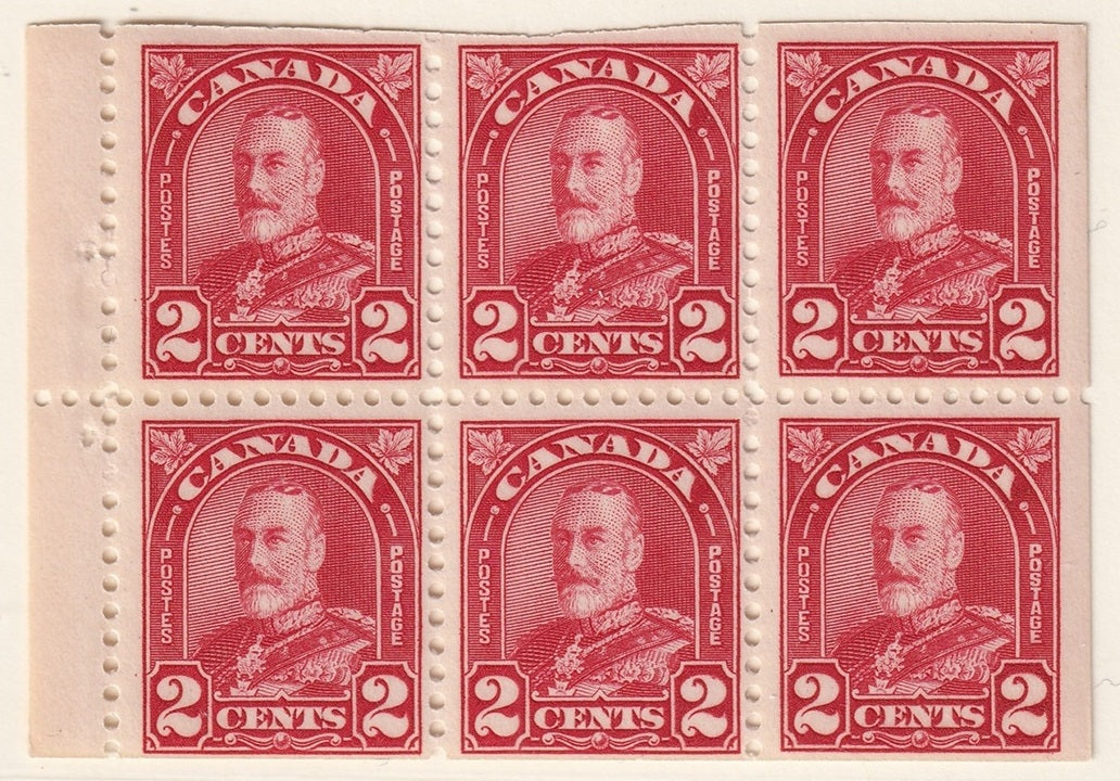 Canada 1930 Sc 165b booklet pane MNH**