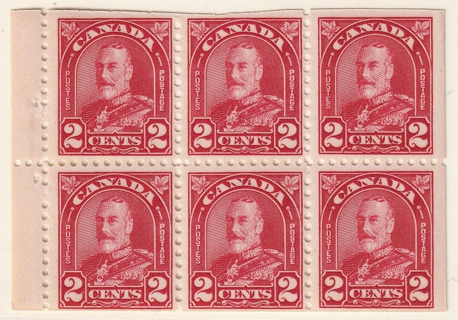 Canada 1930 Sc 165b booklet pane MNH**