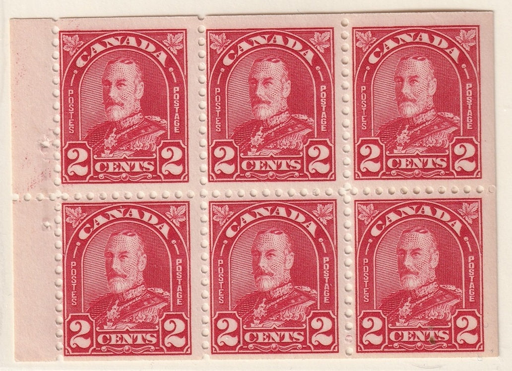 Canada 1930 Sc 165b booklet pane MNH**