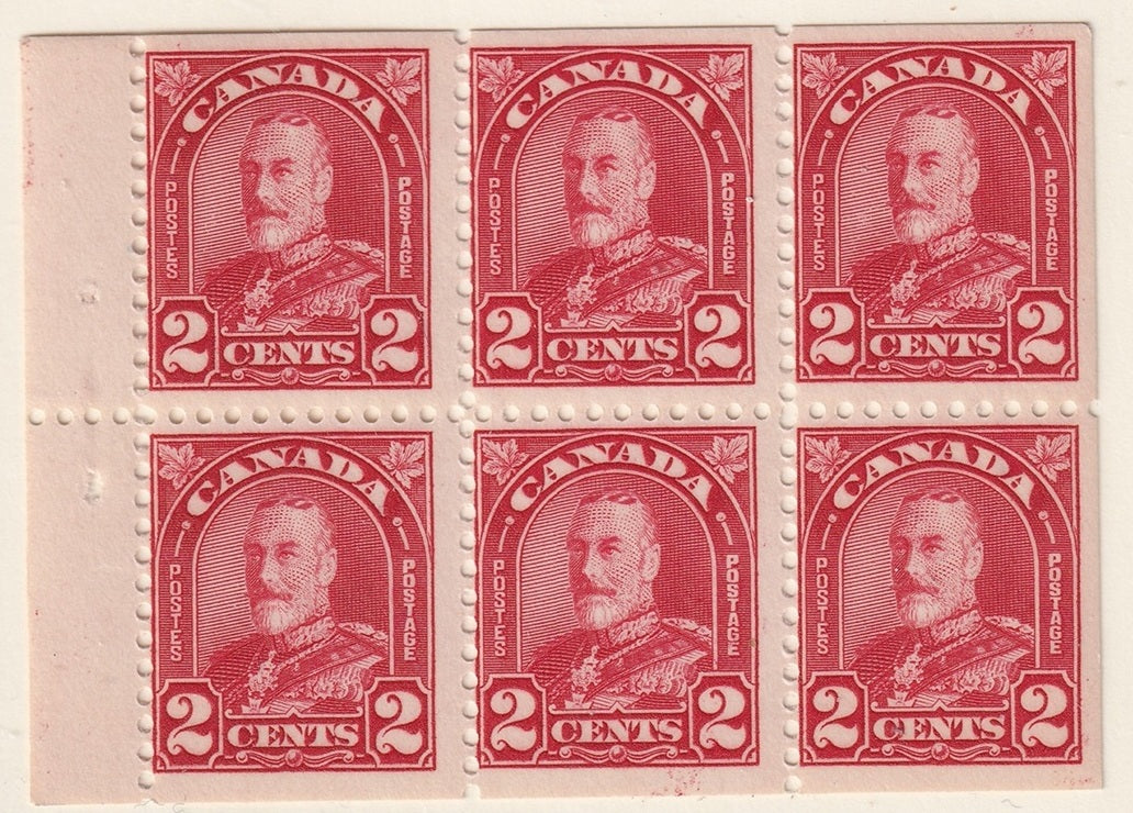 Canada 1930 Sc 165b booklet pane MNH**