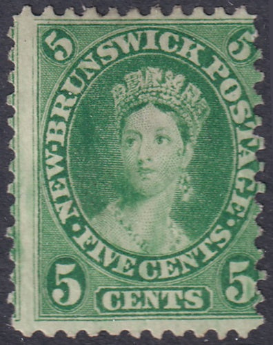 New Brunswick 1860 Sc 8 MNG(*) small centre thin