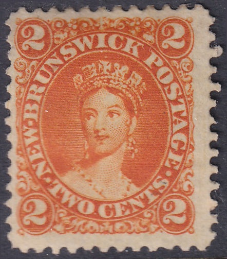 New Brunswick 1863 Sc 7 MNG(*) heavy hinge