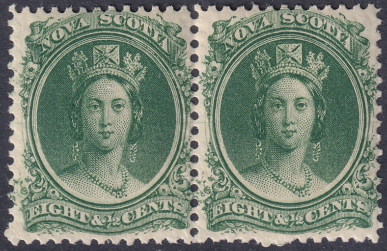Nova Scotia 1860 Sc 11 pair MNH**