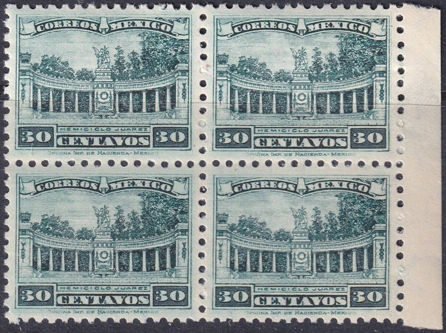 Mexico 1934 Sc 692 margin block MNH**