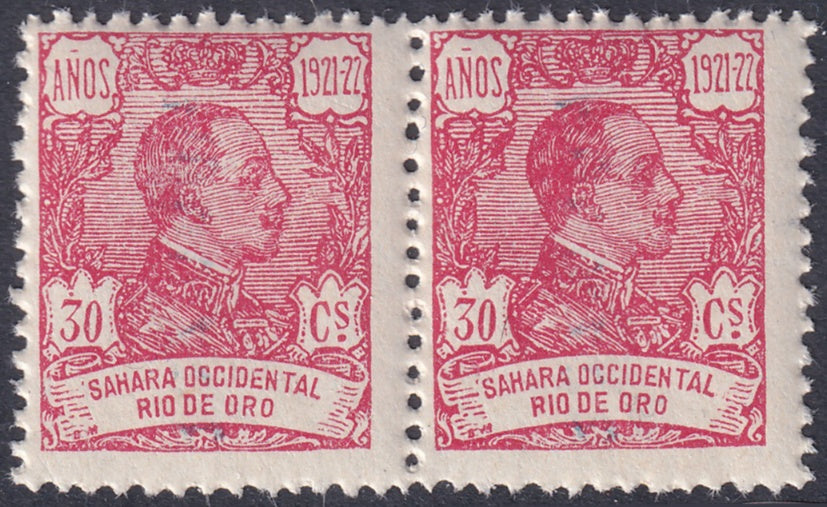 Rio de Oro 1922 Sc 147 pair MNH**