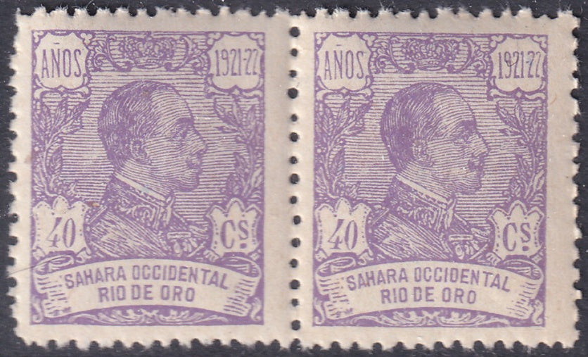 Rio de Oro 1922 Sc 148 pair MNH**