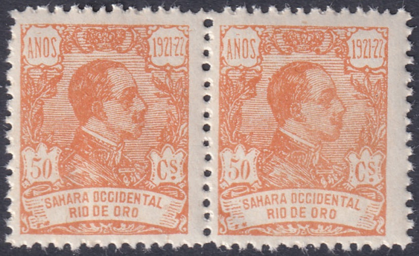 Rio de Oro 1922 Sc 149 pair MNH**