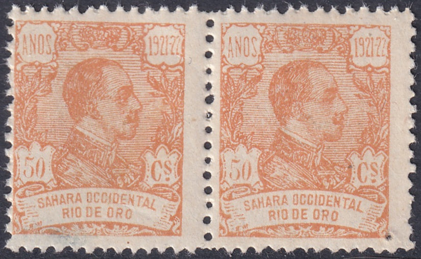 Rio de Oro 1922 Sc 149 pair MNH**