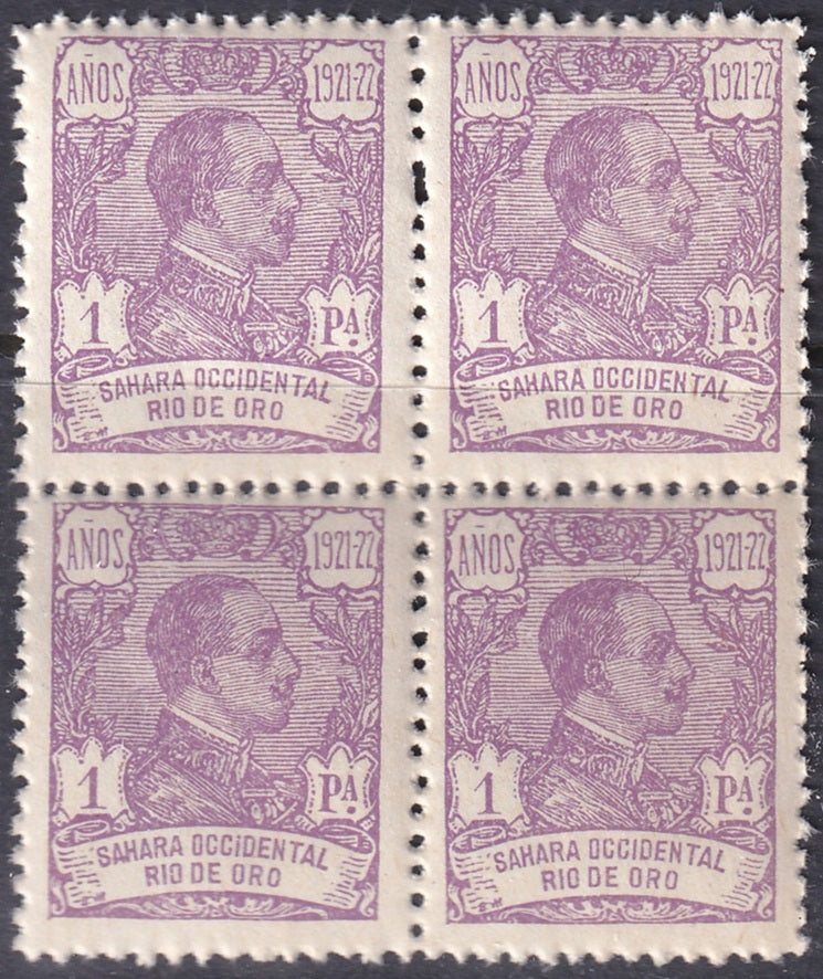 Rio de Oro 1922 Sc 150 block MNH**