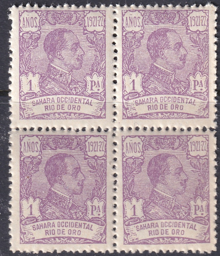 Rio de Oro 1922 Sc 150 block MNH**