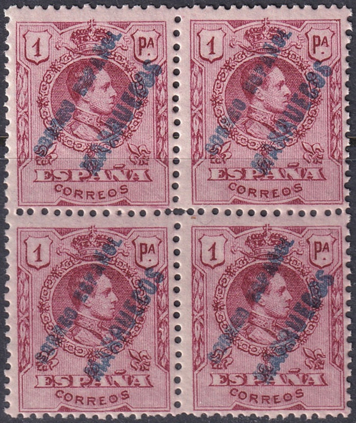 Spanish Morocco 1909 Sc 23 block MNH**