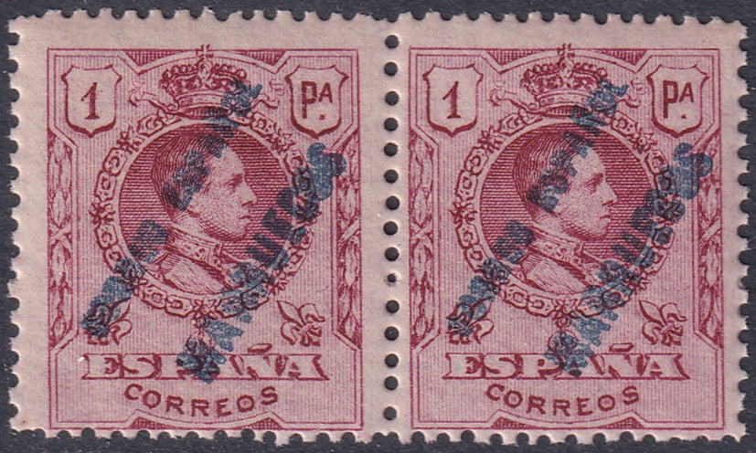Spanish Morocco 1910 Sc 23 pair MNH**