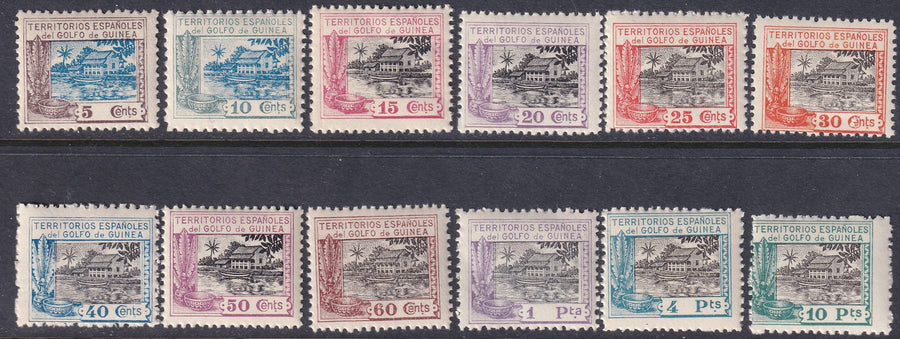Spanish Guinea 1924 Sc 197-208 set MNH**