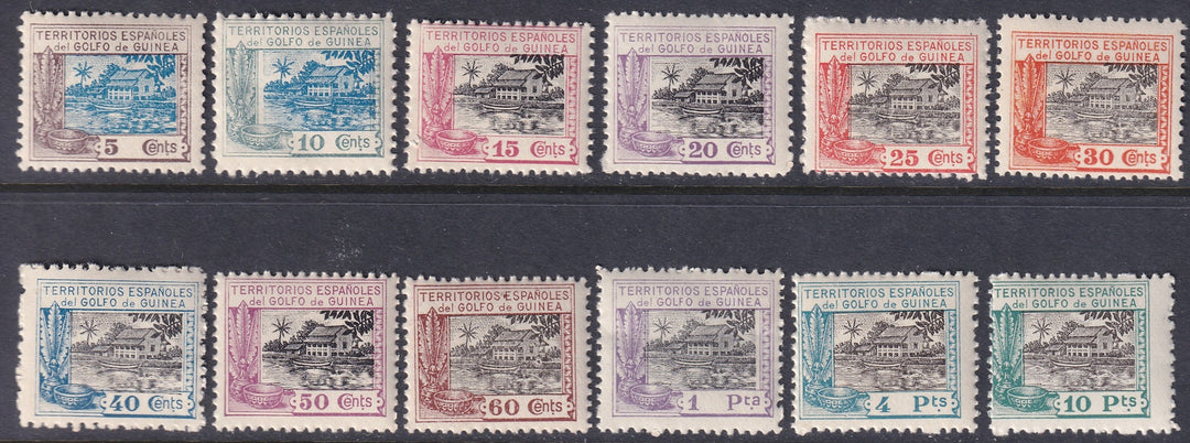 Spanish Guinea 1924 Sc 197-208 set MNH**