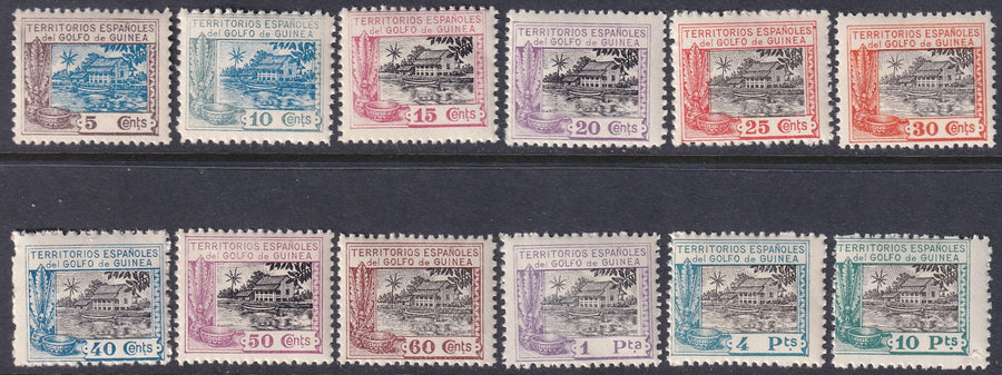 Spanish Guinea 1924 Sc 197-208 set MNH**
