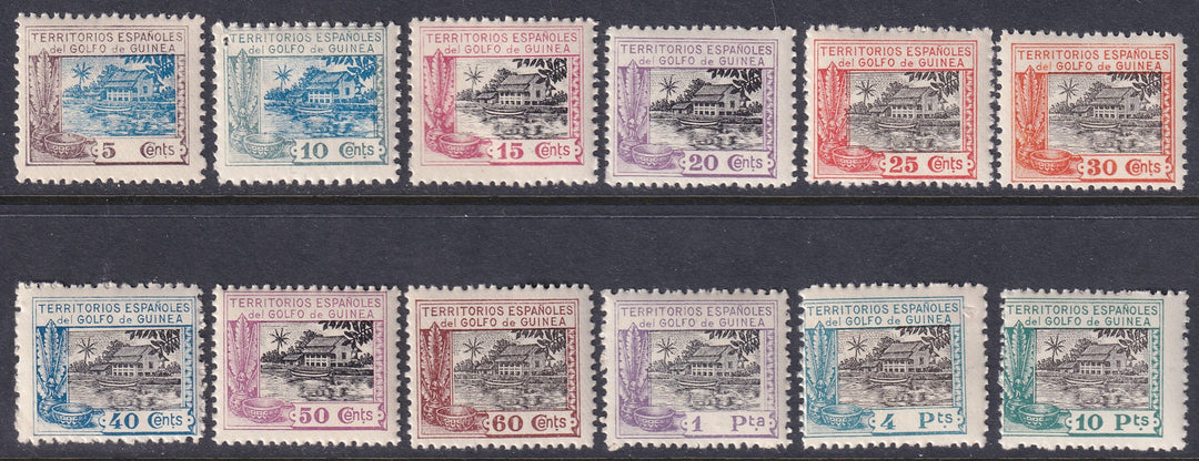 Spanish Guinea 1924 Sc 197-208 set MNH**