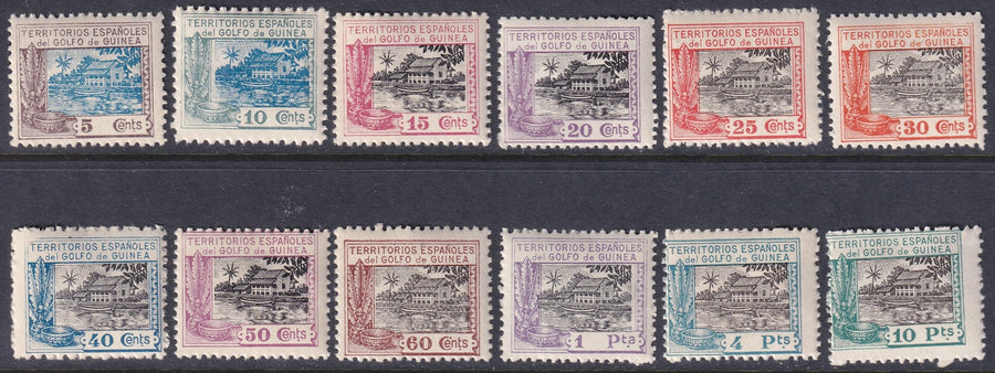 Spanish Guinea 1924 Sc 197-208 set MNH**