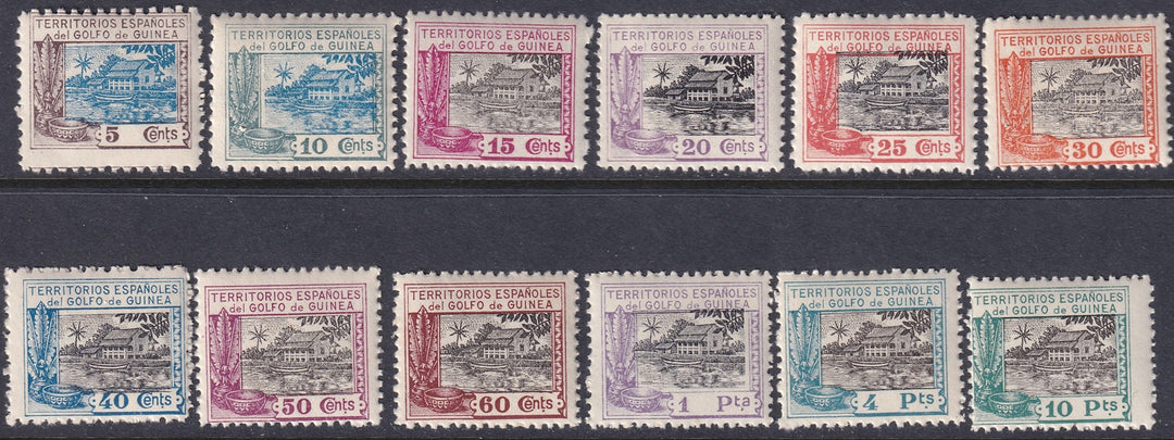 Spanish Guinea 1924 Sc 197-208 set MNH**