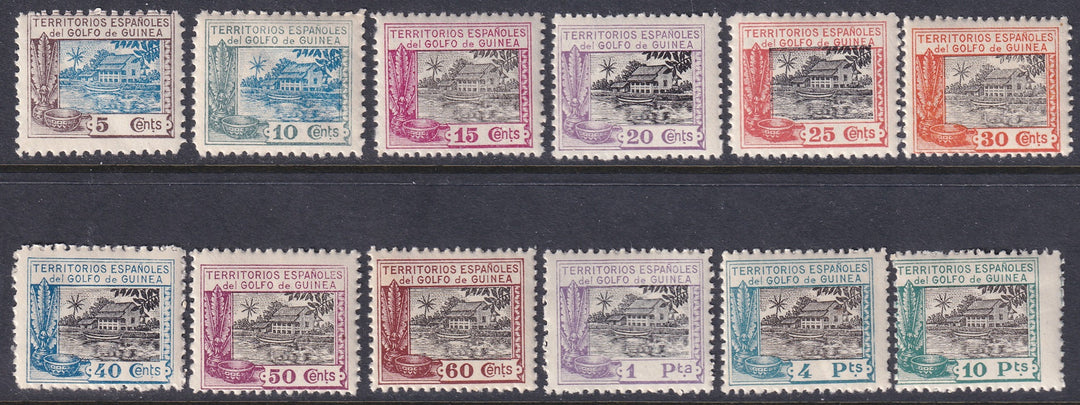 Spanish Guinea 1924 Sc 197-208 set MNH**
