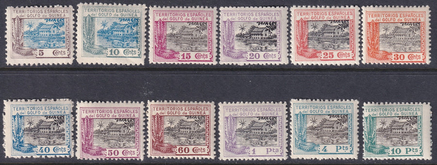 Spanish Guinea 1924 Sc 197-208 set MNH**