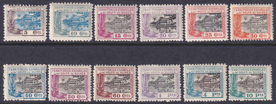 Spanish Guinea 1924 Sc 197-208 set MNH**