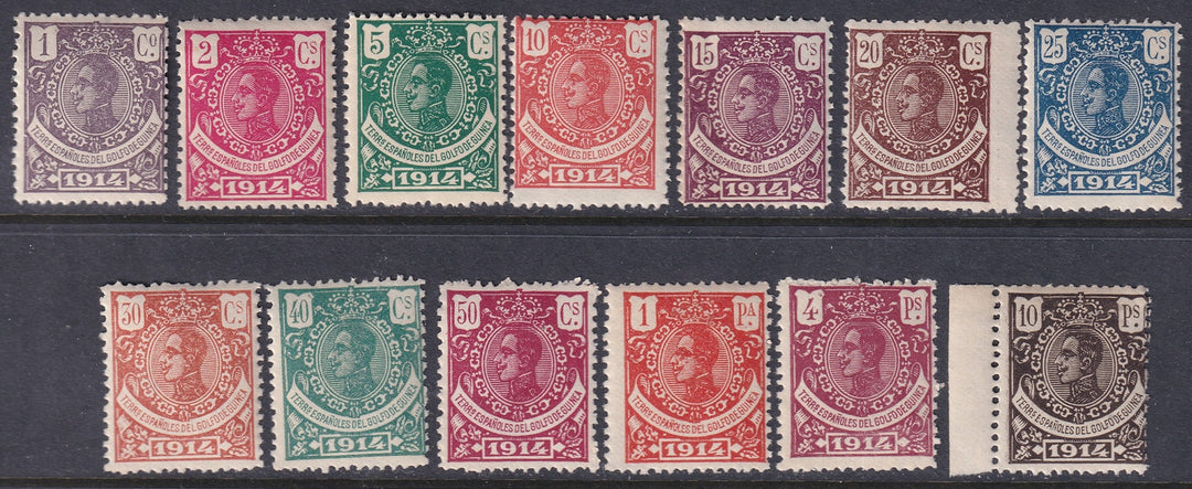 Spanish Guinea 1914 Sc 128-40 set MNH**