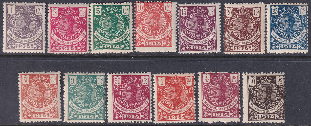 Spanish Guinea 1914 Sc 128-40 set MNH**