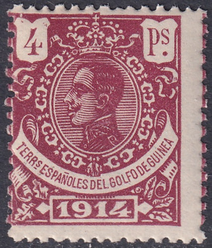 Spanish Guinea 1914 Sc 139 specimen (muestra) MNH**