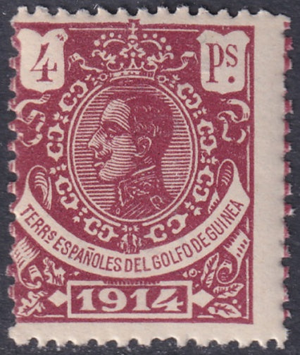 Spanish Guinea 1914 Sc 139 specimen (muestra) MNH**