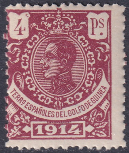 Spanish Guinea 1914 Sc 139 specimen (muestra) MNH**