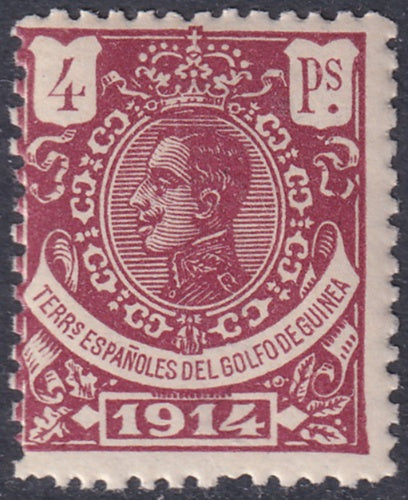 Spanish Guinea 1914 Sc 139 specimen (muestra) MNH**