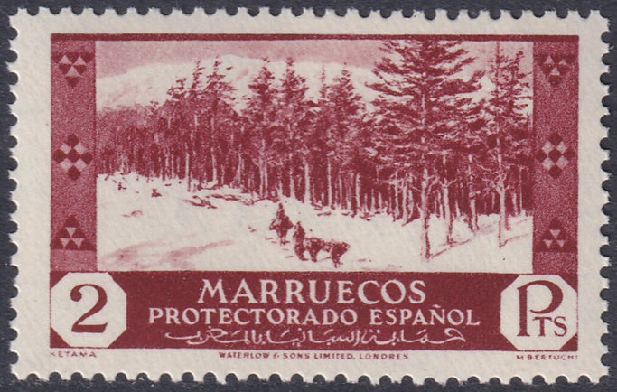Spanish Morocco 1935 Sc 163 MNH**