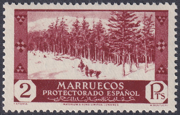 Spanish Morocco 1935 Sc 163 MNH**