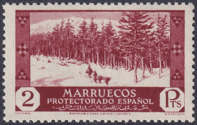 Spanish Morocco 1935 Sc 163 MNH**