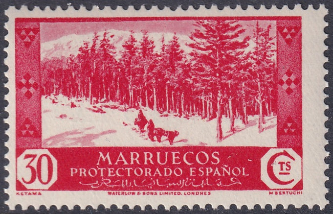 Spanish Morocco 1935 Sc 159 MNH**