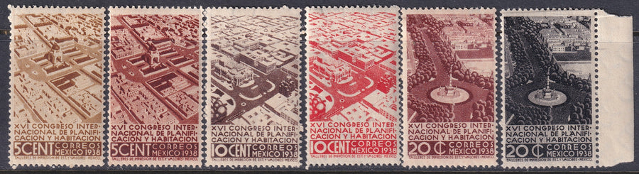 Mexico 1938 Sc 740-5 set MNH**