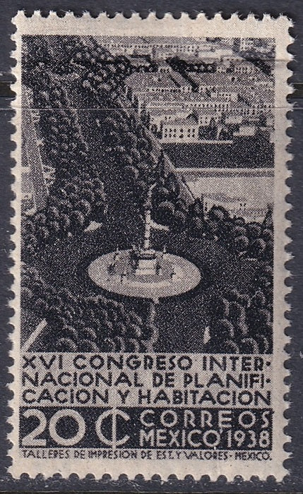 Mexico 1938 Sc 745 MNH** crease at top