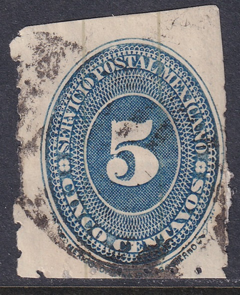 Mexico 1887 Sc 204 used perf 6