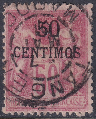 French Morocco 1891 Sc 5 used Tanger date cancel
