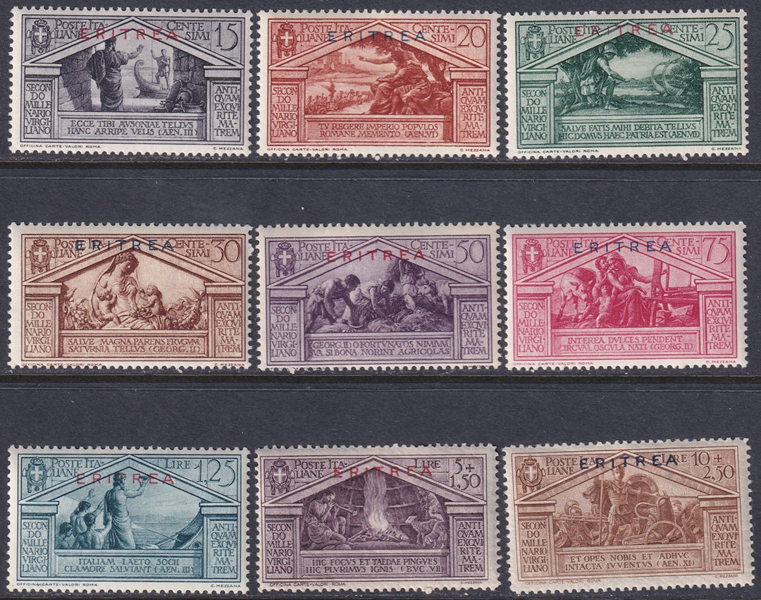 Eritrea 1930 Sc 134-42 set MLH*/MNH**