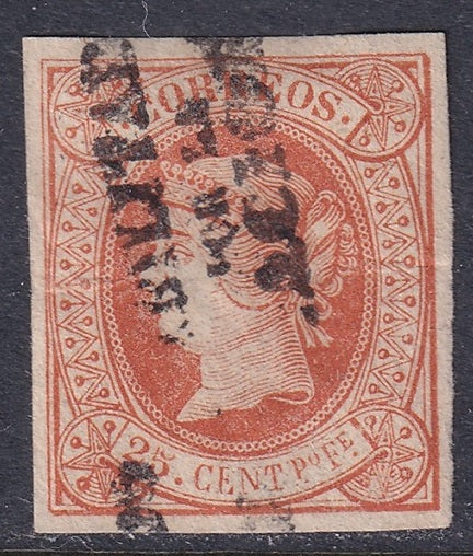 Philippines 1868 Sc 38 MH* heavy horizontal crease
