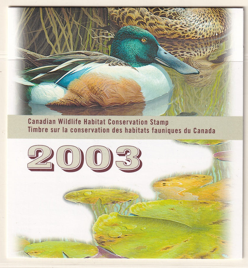 Canada 2003 FWH19 wildlife conservation booklet MNH**