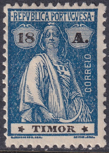 Timor 1923 Sc 182B MH* tiny thin at top