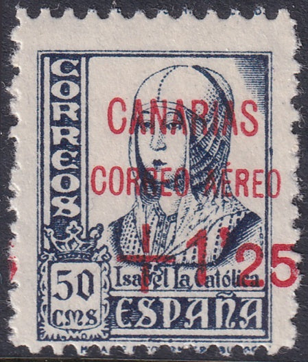 Spain 1937 Sc 9LC29 Canary Islands air post MLH*