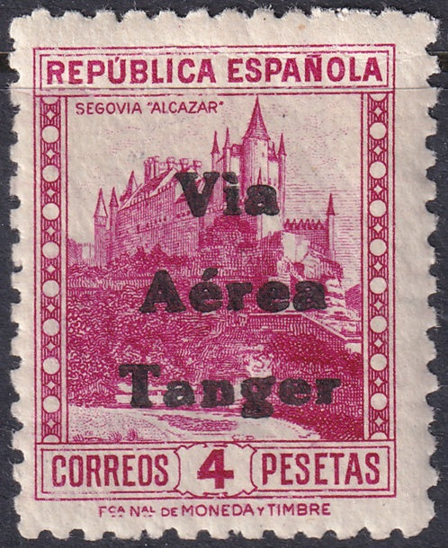 Spanish Tangier 1938 Ed 139 air post MNH**
