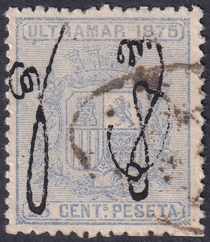 Puerto Rico 1874 Sc 4 used parrilla de cruces cancel