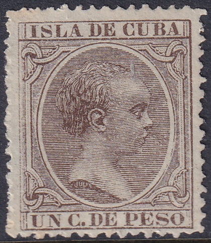 Spanish Antilles 1890 Sc 132 MNG(*)