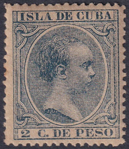 Spanish Antilles 1890 Sc 136 MNH** toning