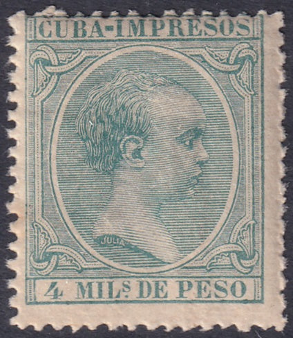 Spanish Antilles 1896 Sc P29 newspaper MNH** crazed gum