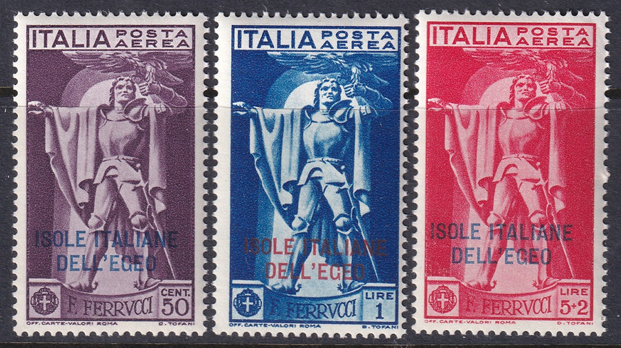 Italy Aegean 1930 Sc C1-3 air post set MNH**